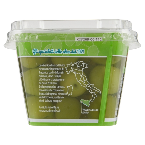 Madama Oliva Olive Verdi DOP Nocellara, 250 g