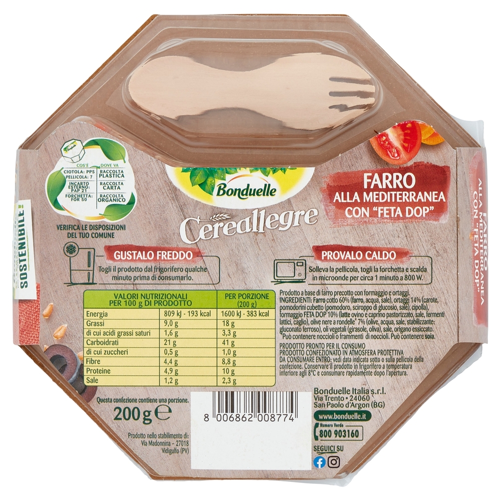 Cereallegre Insalata d'Orzo con Tonno, 200 g