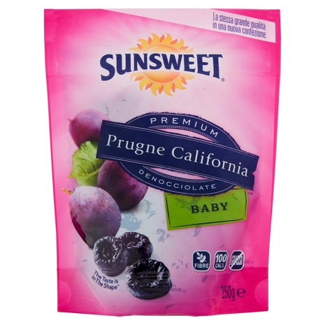 Prugne California Denocciolate Baby, 250 g