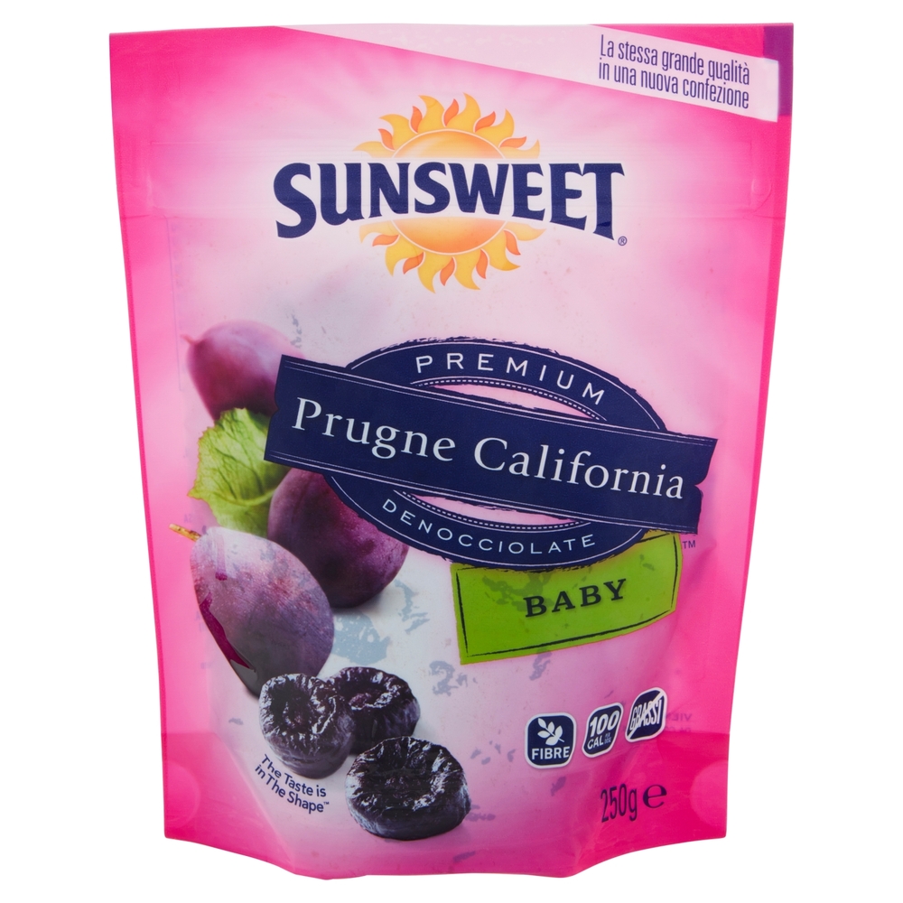 Prugne California Denocciolate Baby, 250 g