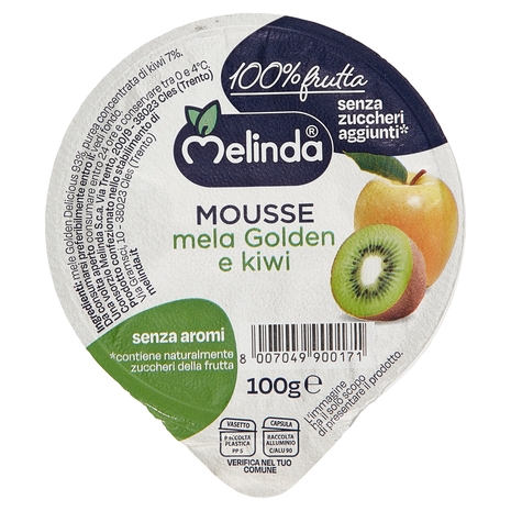 Melinda Mousse Mela e Kiwi, 100 g