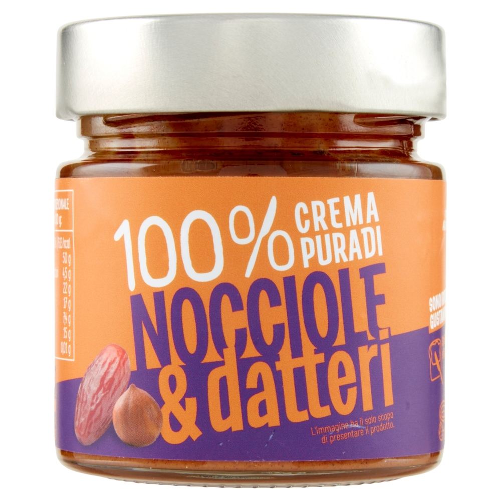 Euro Company 100% Crema Pura di Nocciole & datteri 175 g