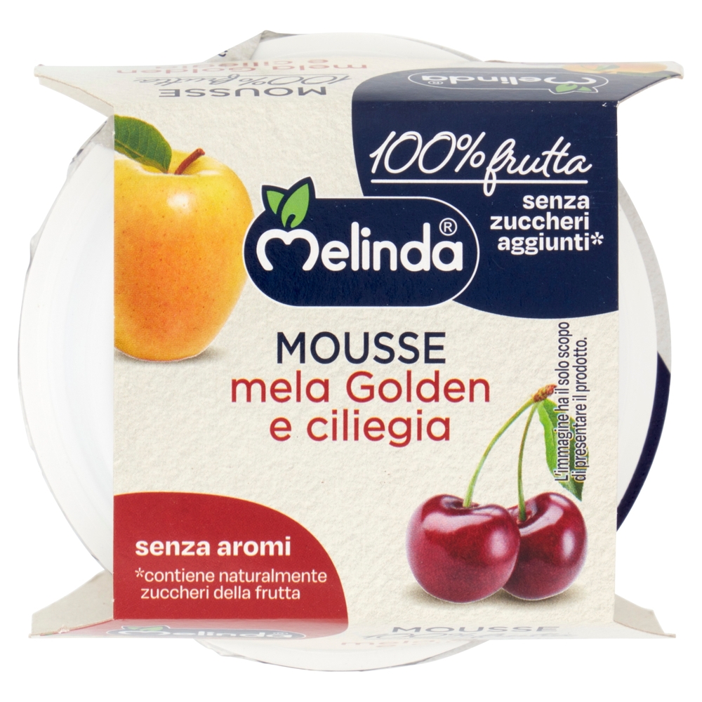 Melinda Mousse mela Golden e ciliegia 2 x 100 g