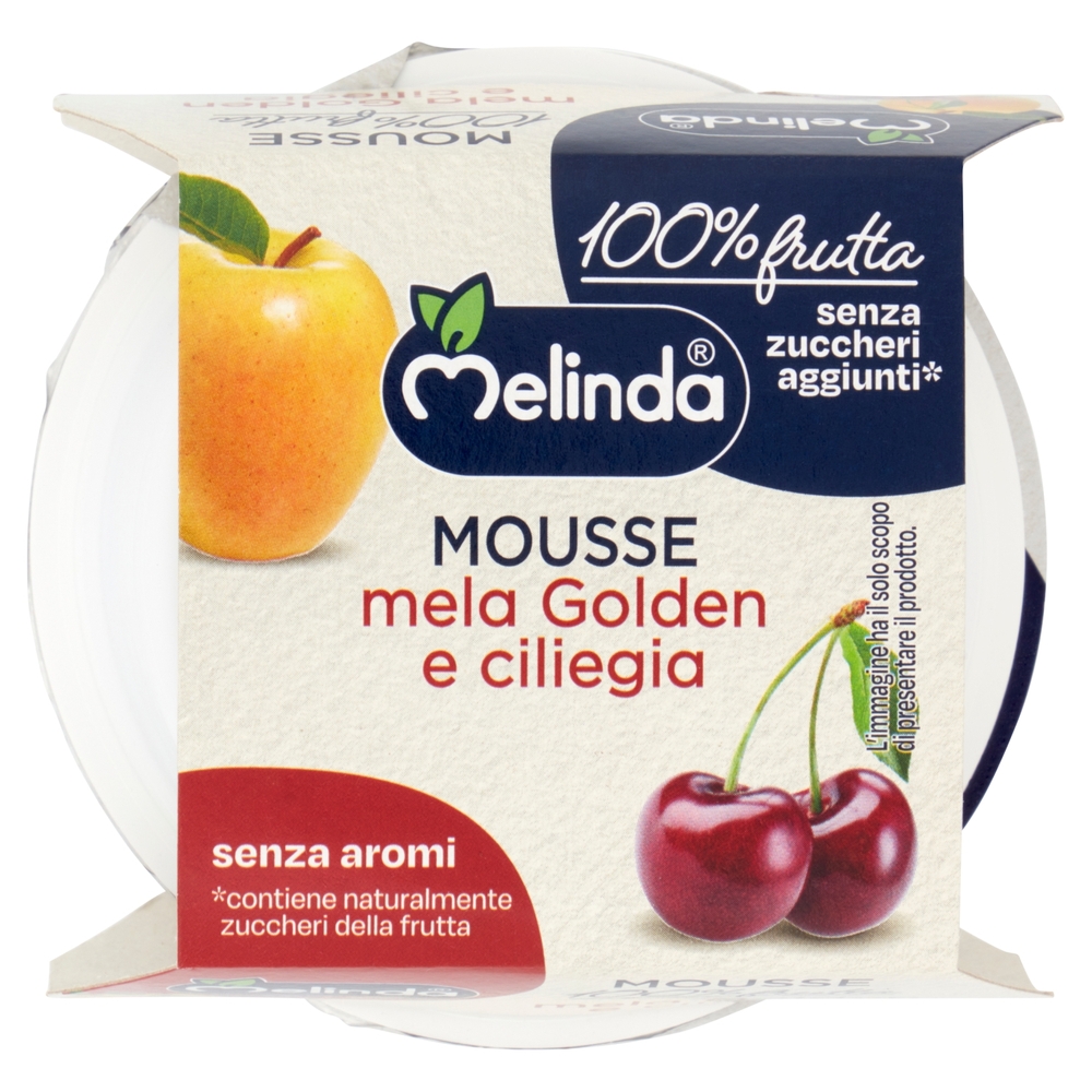 Melinda Mousse mela Golden e ciliegia 2 x 100 g