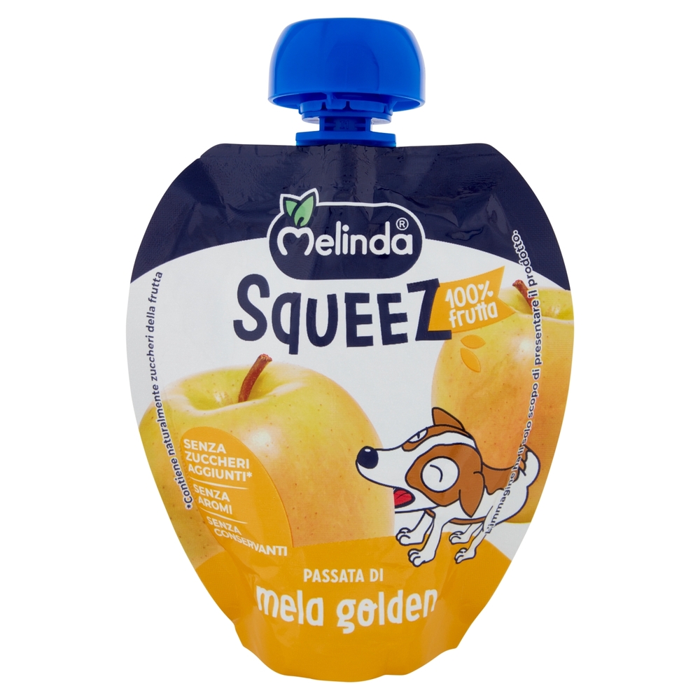 Melinda Squeez 100% frutta Passata di mela golden 90 g