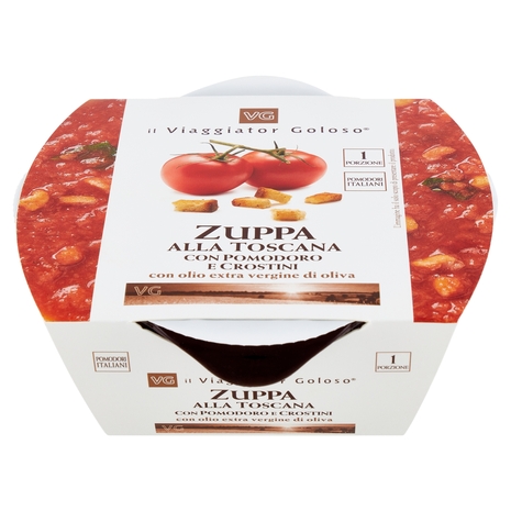 Zuppa alla Toscana con Pomodoro e Crostini Il Viaggiator Goloso