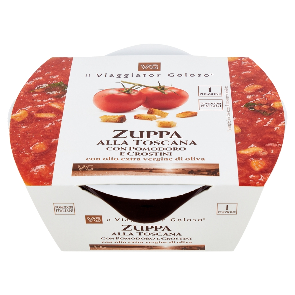 Zuppa alla Toscana con Pomodoro e Crostini Il Viaggiator Goloso