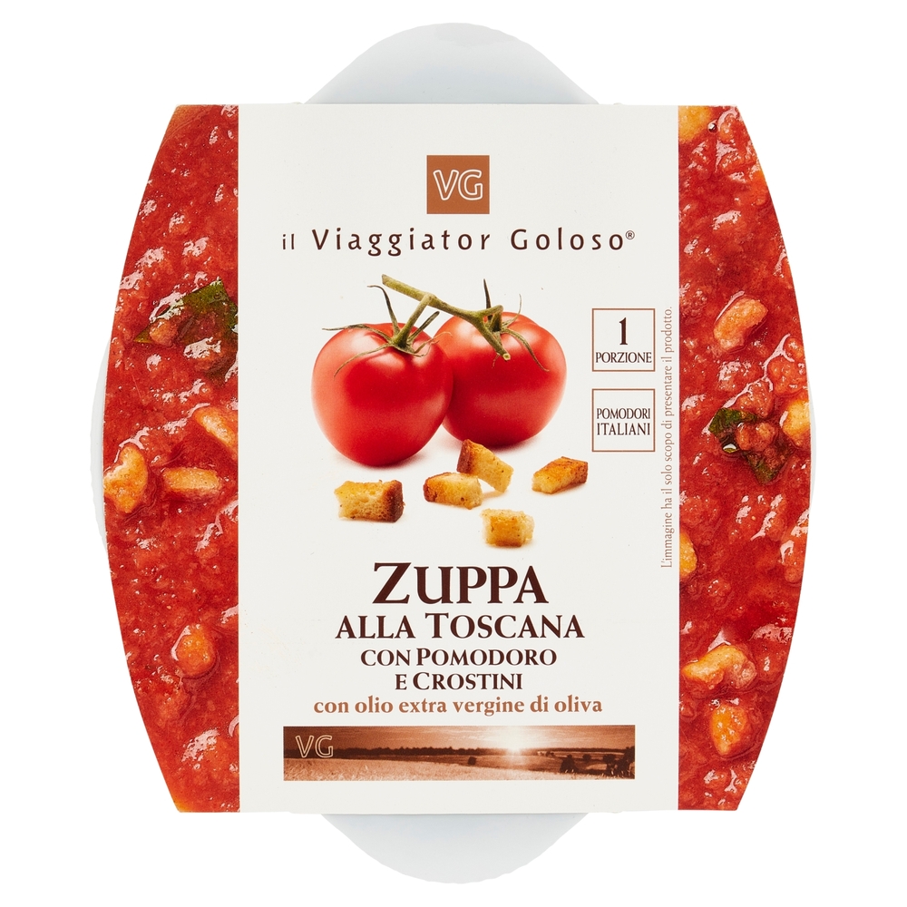 Zuppa alla Toscana con Pomodoro e Crostini Il Viaggiator Goloso