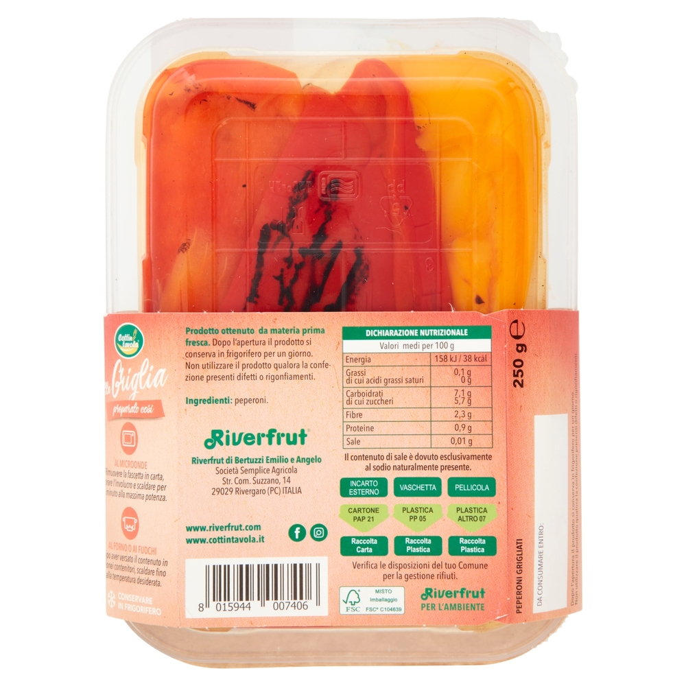 Cottin tavola alla Griglia Peperoni 250 g