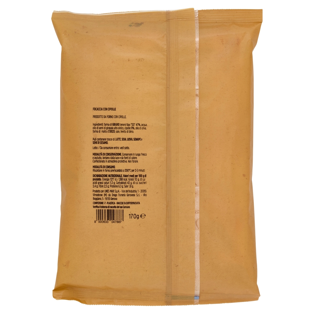 Focaccia con Cipolle il Viaggiator Goloso
