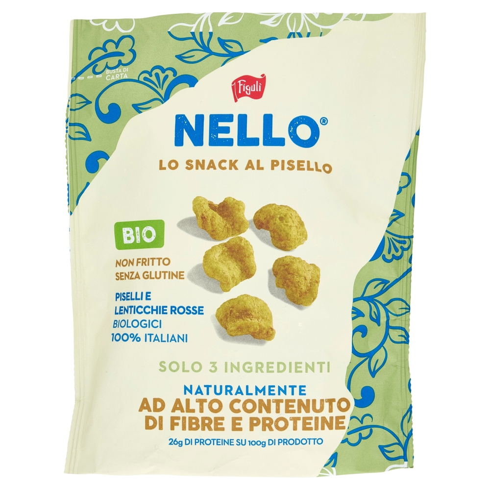Figulì Nello lo Snack al Pisello Bio 70 g