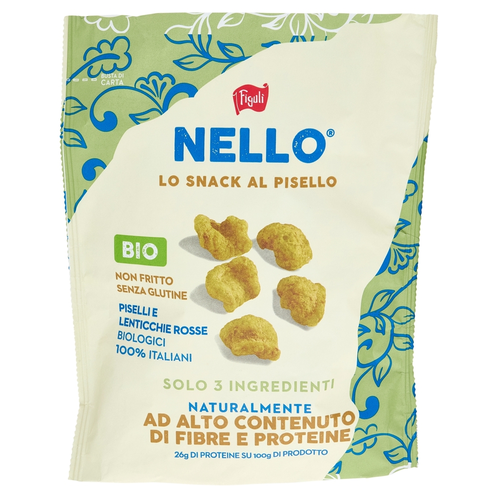 Figulì Nello lo Snack al Pisello Bio 70 g