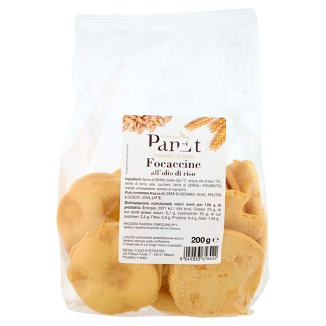 PanEt Focaccine all'olio di riso 200 g