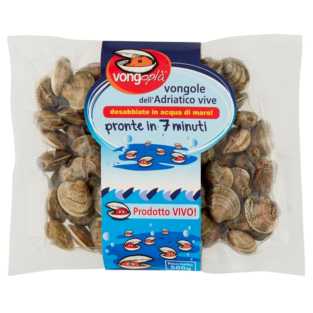 vongoplà vongole dell'Adriatico vive 500 g