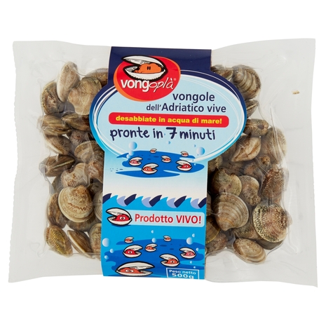 vongoplà vongole dell'Adriatico vive 500 g