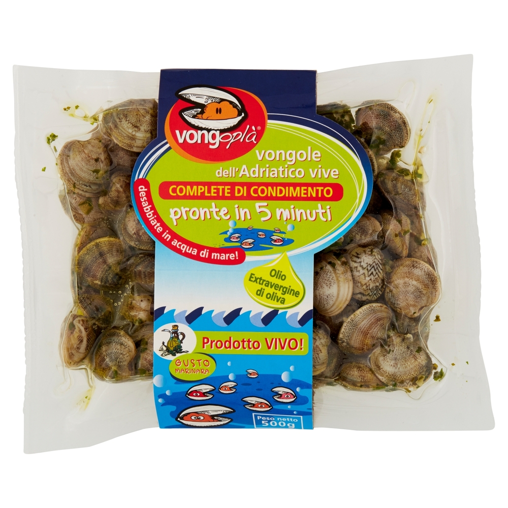 vongoplà vongole dell'Adriatico vive Gusto Marinara 500 g