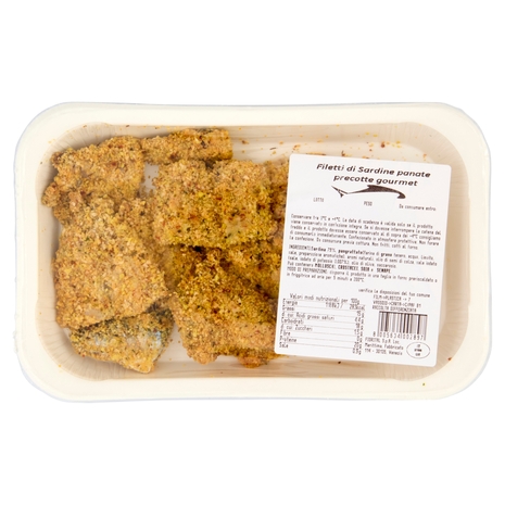 Filetti di Sardine panate precotte gourmet 0,200 kg