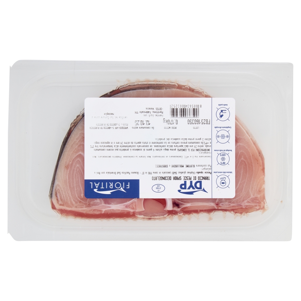 Fiorital Dyp Trancio di Pesce Spada Decongelato 0,170 kg