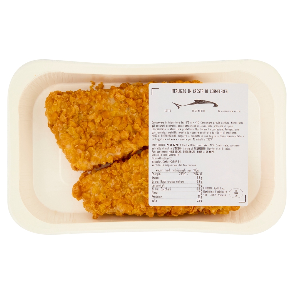 Fiorital Merluzzo in Crosta di Cornflakes 0,190 kg