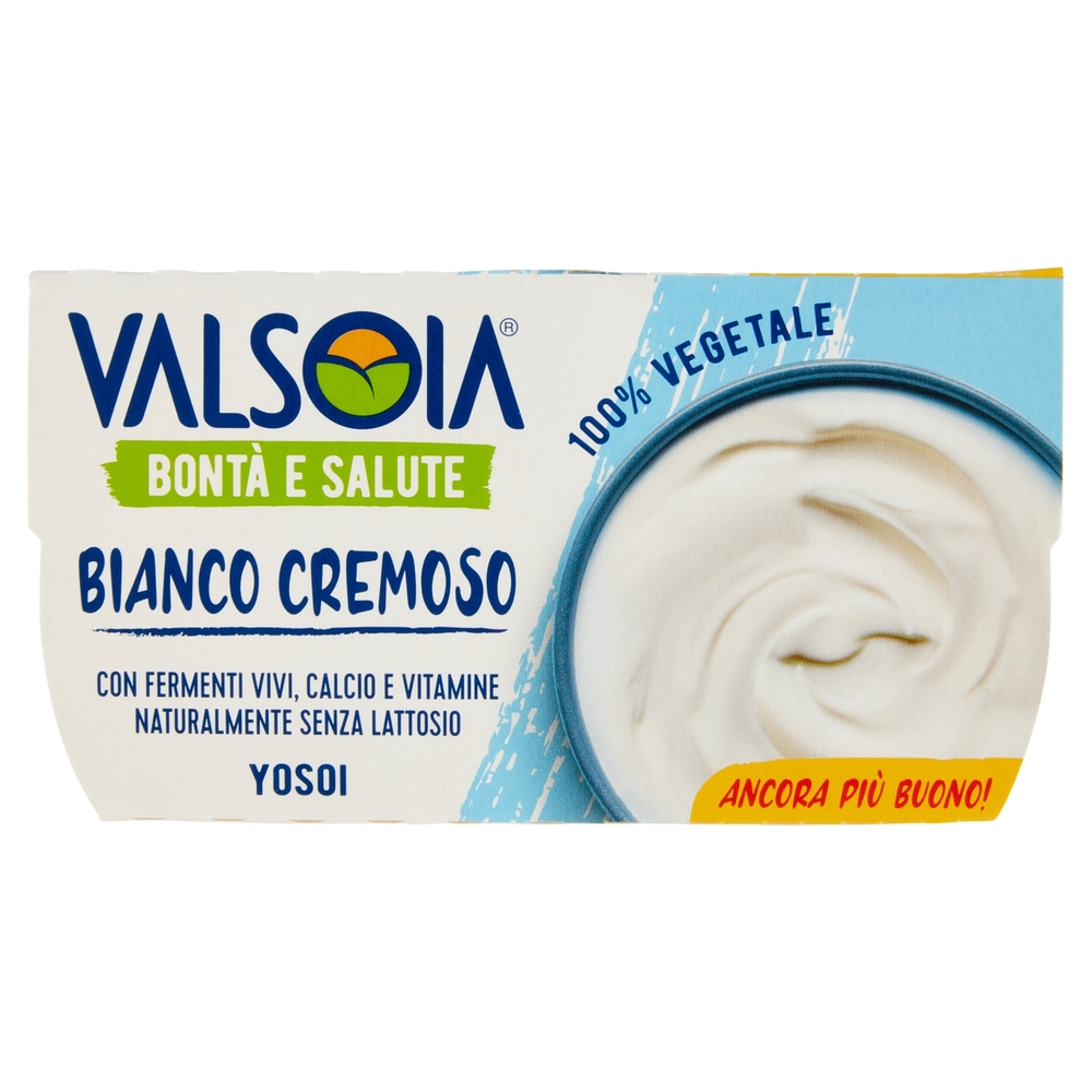 Yogurt di Soia Bianco Cremoso, 2x125 g