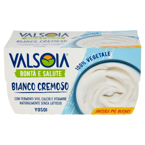 Yogurt di Soia Bianco Cremoso, 2x125 g