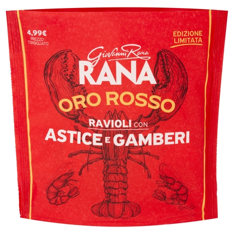 Giovanni Rana Oro Rosso Ravioli Ripieni Astice e Gamberi 250 g