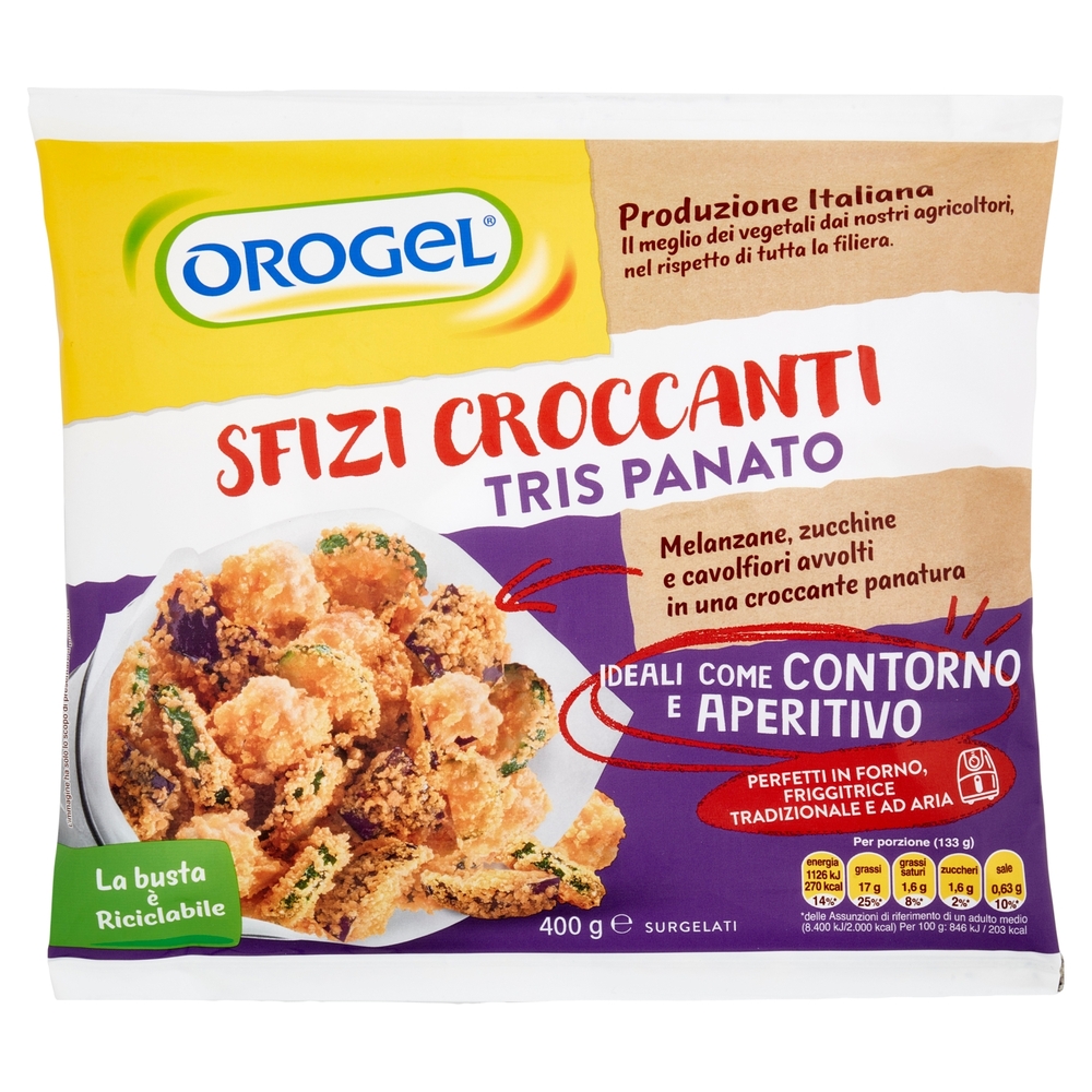 Orogel Sfizi Croccanti Tris Panato Surgelati 400 g