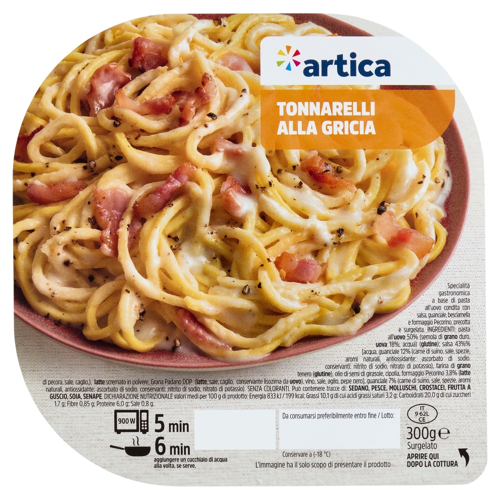 artica Tonnarelli alla Gricia Surgelato 300 g
