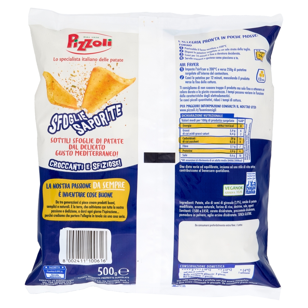 Pizzoli PataSnella Sfoglie Saporite 500g