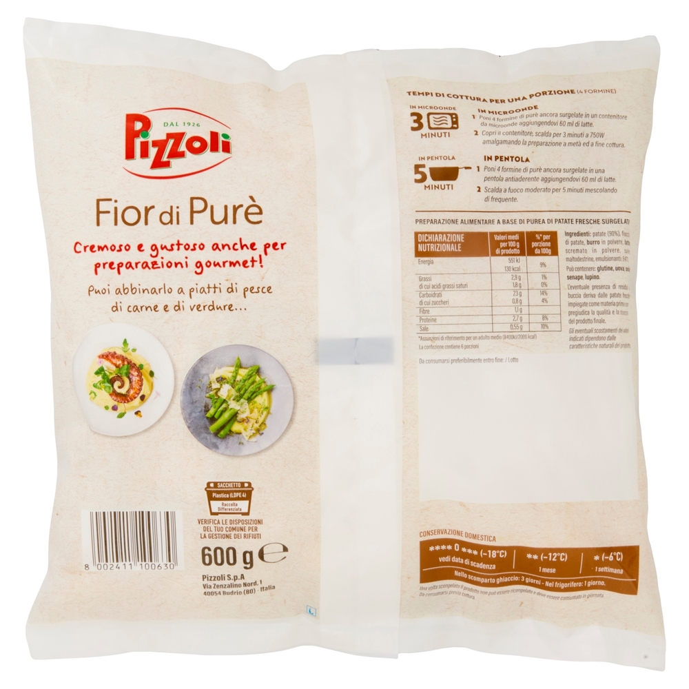 Pizzoli Fior di Purè 600 g