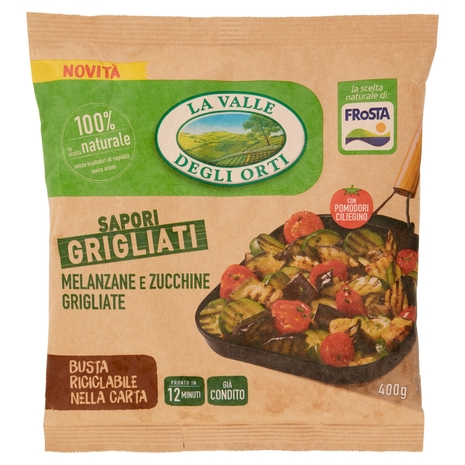 La Valle Degli Orti Sapori Grigliati Melanzane e Zucchine Grigliate con Pomodori Ciliegino 400 g