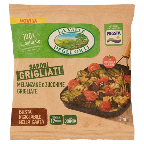 La Valle Degli Orti Sapori Grigliati Melanzane e Zucchine Grigliate con Pomodori Ciliegino 400 g