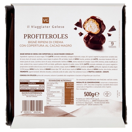 Profiteroles il Viaggiator Goloso