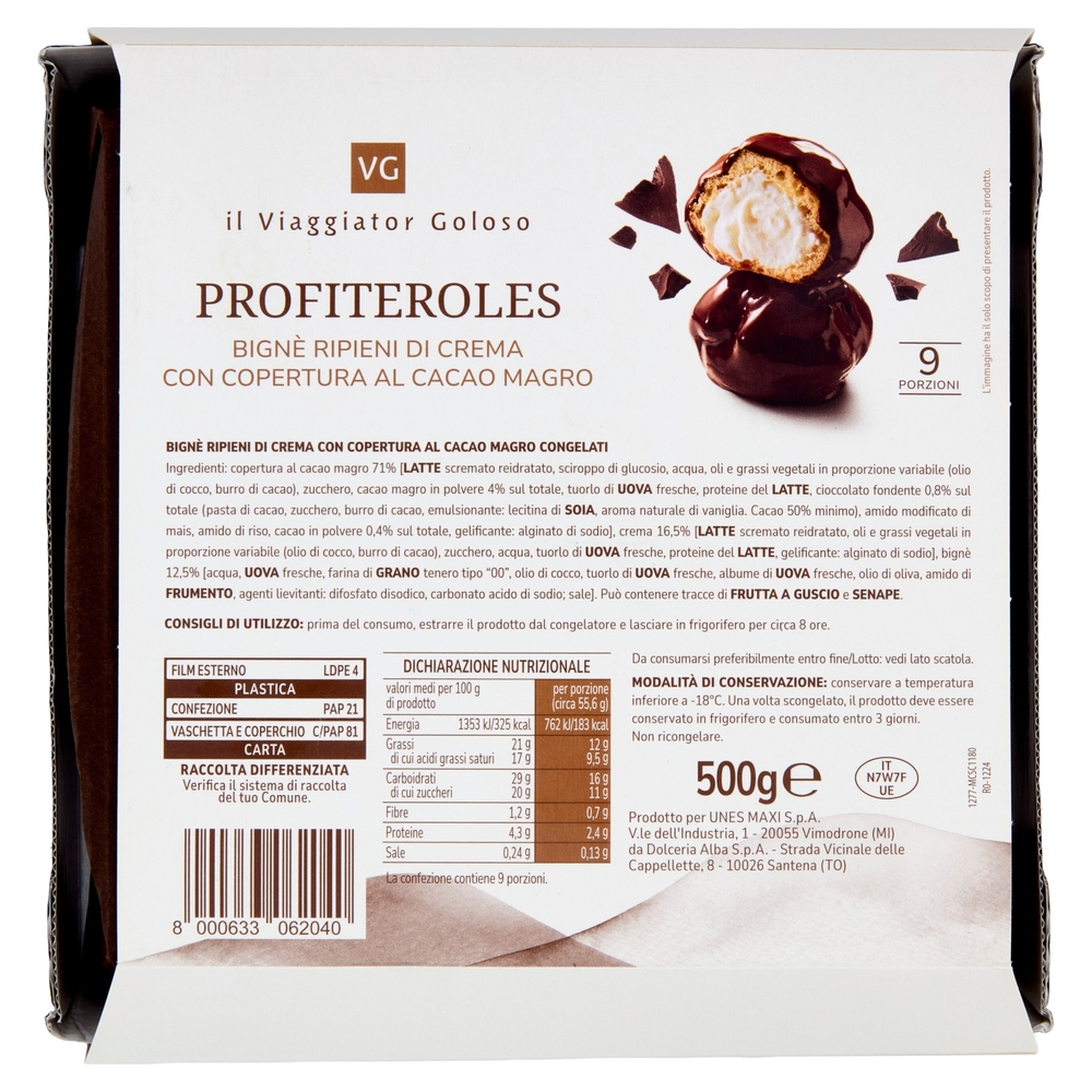 Profiteroles il Viaggiator Goloso