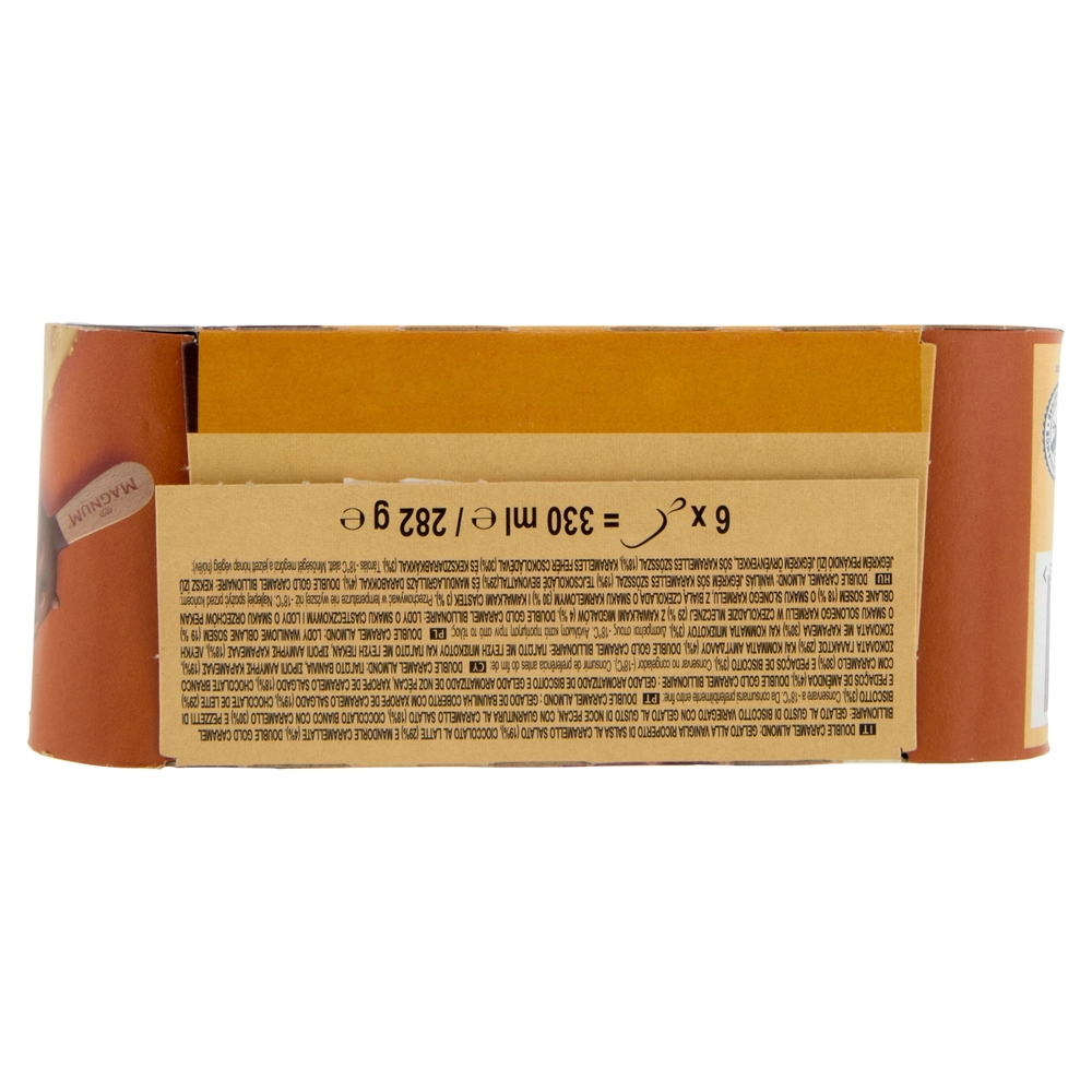 Magnum mini Double Caramel Almond - Gold Caramel Billionaire 6 gelati 282 g