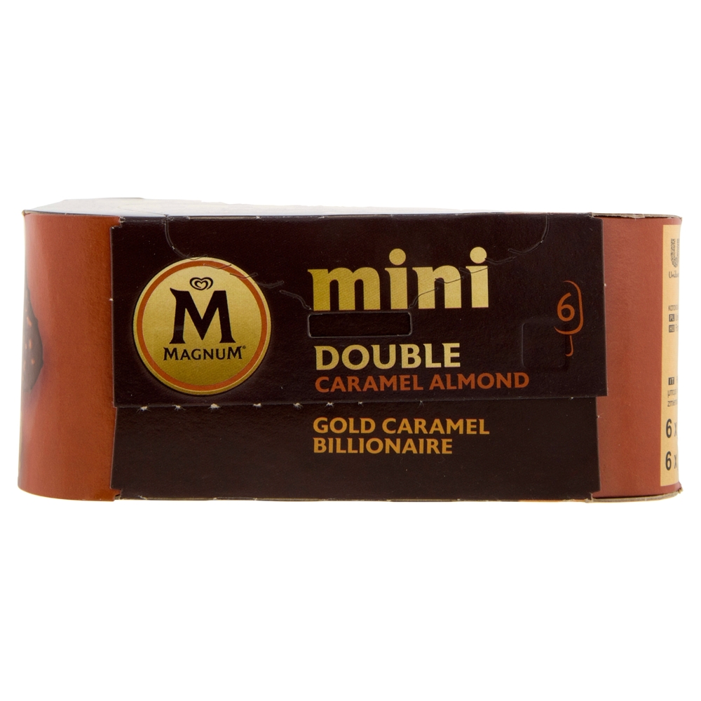 Magnum mini Double Caramel Almond - Gold Caramel Billionaire 6 gelati 282 g