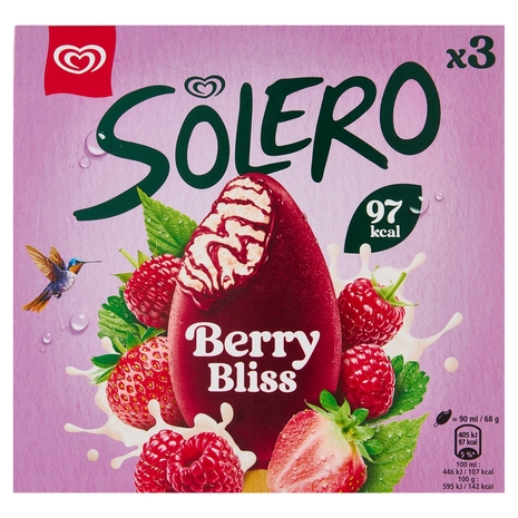 Algida Solero Berry Bliss 3 Gelati 204 g