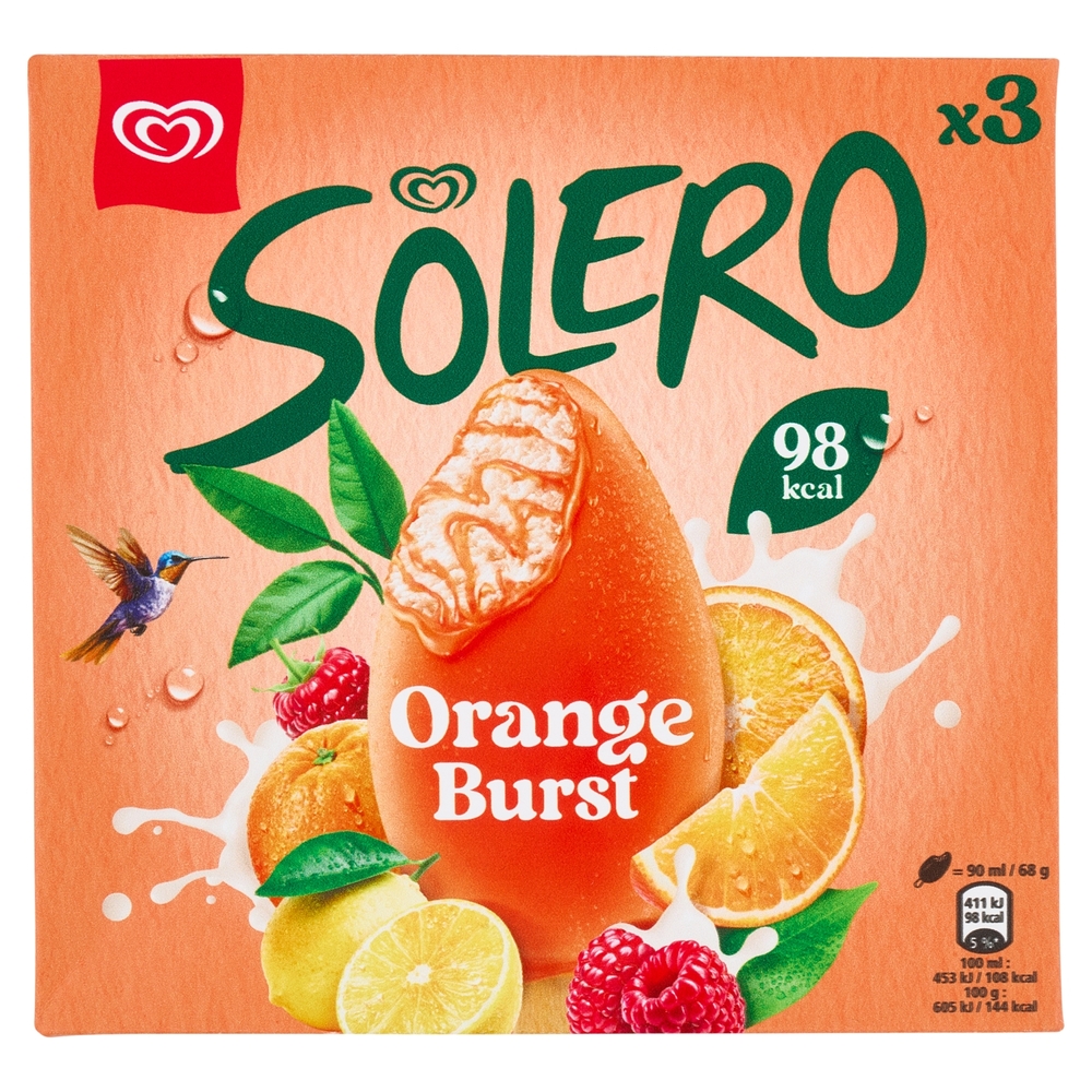 Algida Solero Orange Burst 3 Gelati 204 g