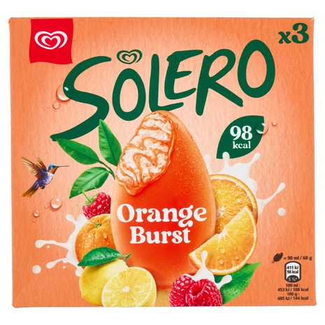 Algida Solero Orange Burst 3 Gelati 204 g
