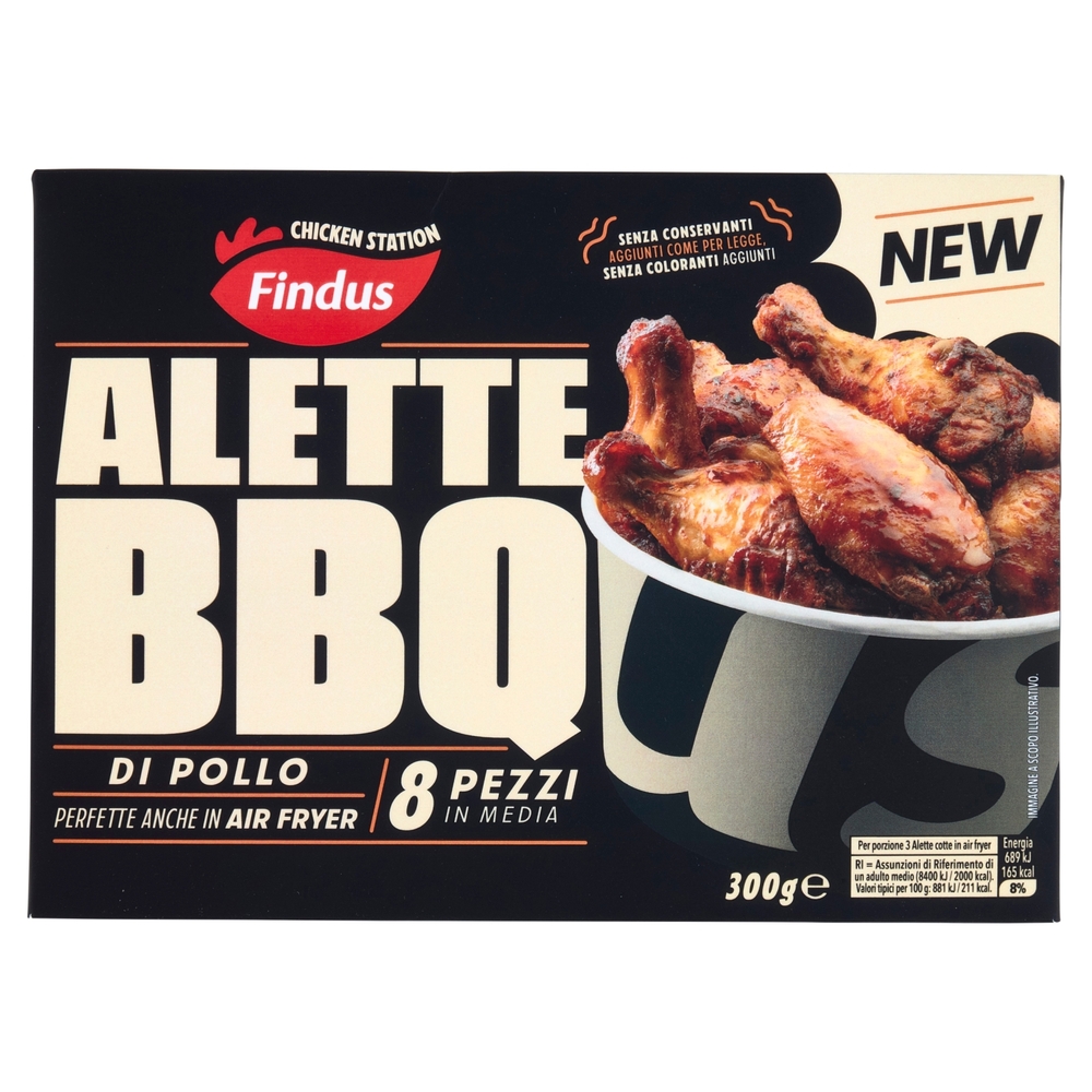 Findus Chicken Station Alette BBQ di Pollo 300 g