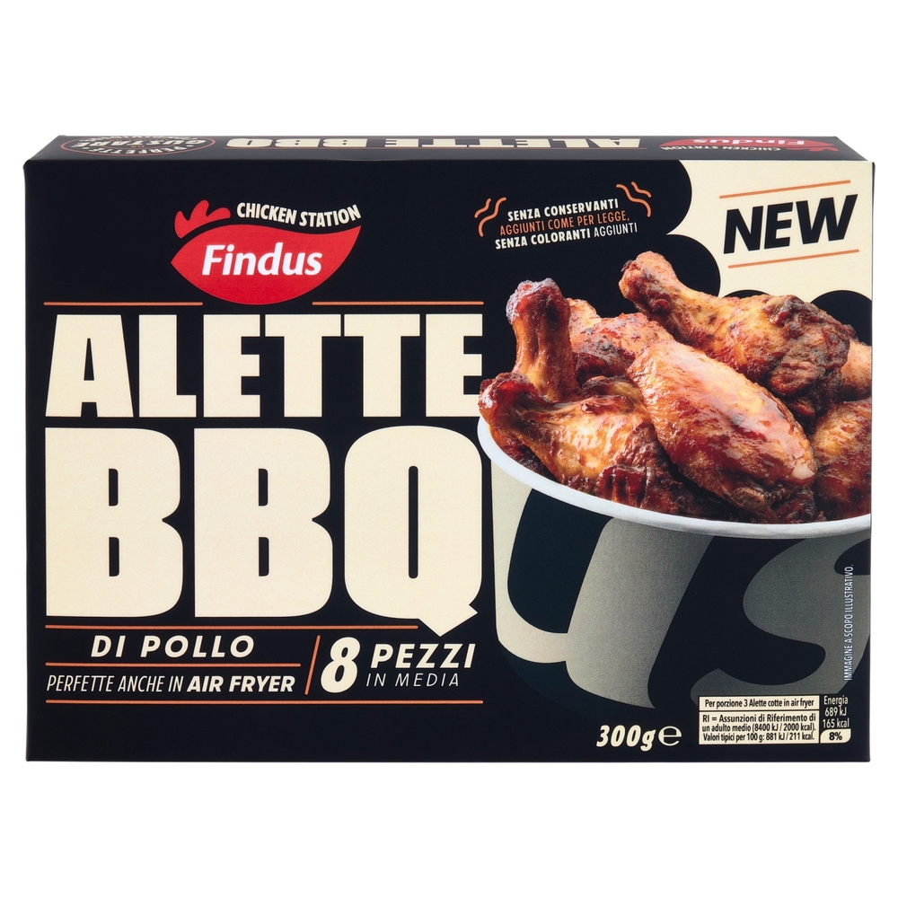 Findus Chicken Station Alette BBQ di Pollo 300 g