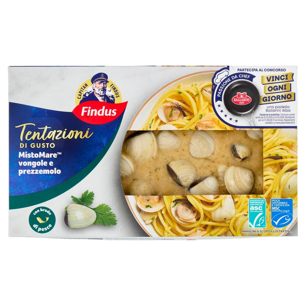Capitan Findus Tentazioni di Gusto Misto Mare vongole e prezzemolo 400 g