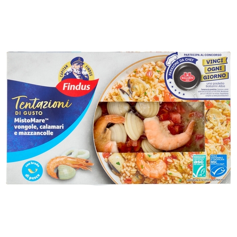 Capitan Findus Tentazioni di Gusto Misto Mare vongole, calamari e mazzancolle 400 g