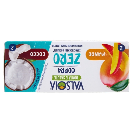 Valsoia Bontà e Salute Coppa Mango Cocco Zero Zuccheri Aggiunti* 4 x 70 g