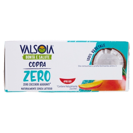 Valsoia Bontà e Salute Coppa Mango Cocco Zero Zuccheri Aggiunti* 4 x 70 g