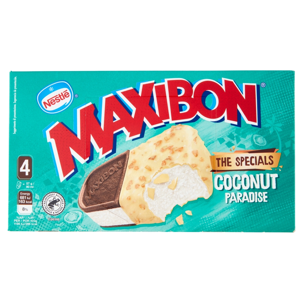 NESTLÉ Maxibon Coconut Paradise 4 x 57 g