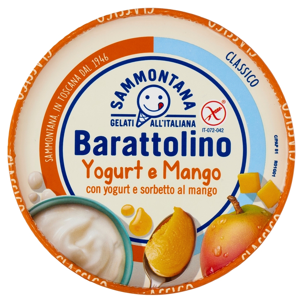 Sammontana Barattolino Classico Yogurt e Mango 500 g