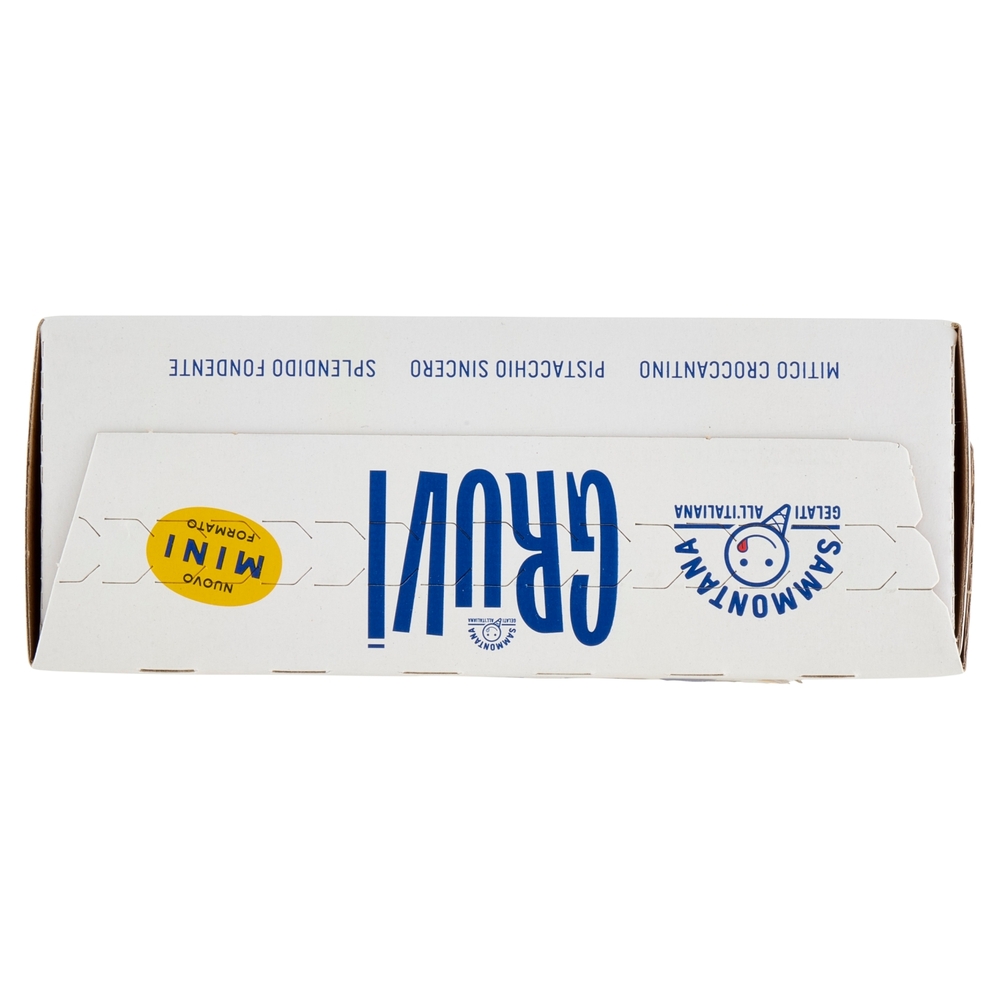 Sammontana Gruvi Mitico Croccantino, Pistacchio Sincero, Stracciatella Maivista 6 x 37,5 g