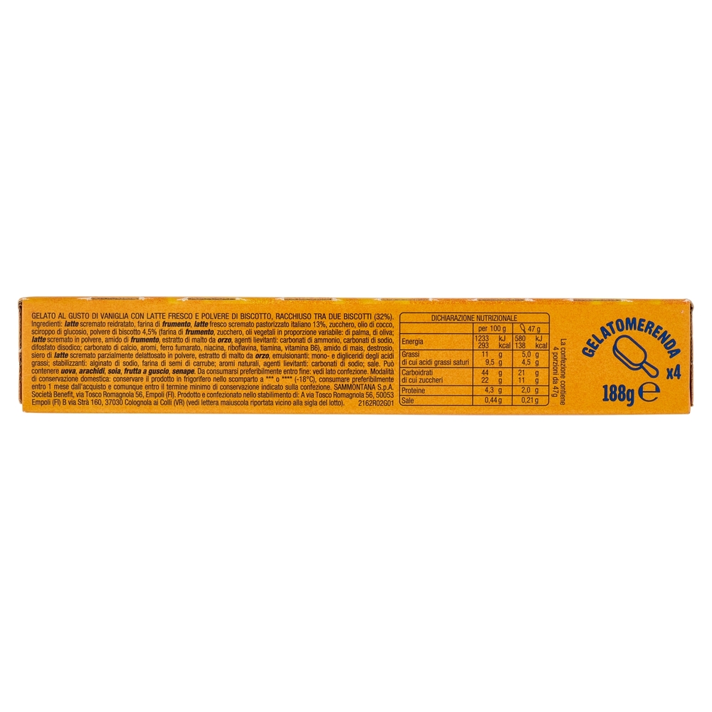 Sammontana Gelatomerenda Plasmon 4 x 47 g