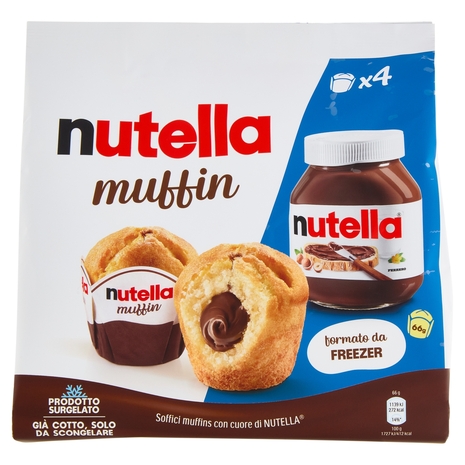 nutella muffin 4 pezzi 264 g